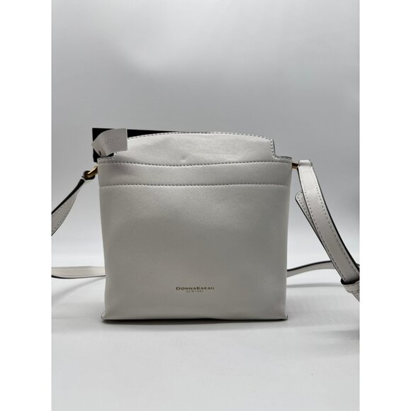 Donna Karan NY Bridgehampton smooth leather mini crossbody -WHITE - Picture 5 of 13